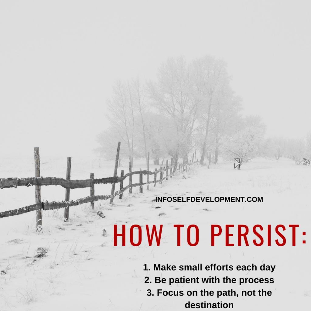Persistence Self Reminders for When You Feel Like Giving Up