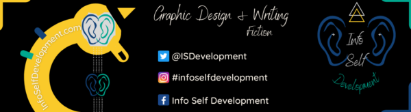 Info Self Development website graphic design writing fiction