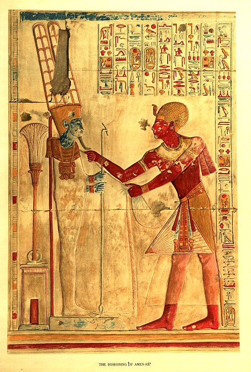 Amun depicted with Seti I in the temple and Chapel at Abydos. Grand Earth Trine? Is Money About to Flow While You Sleep