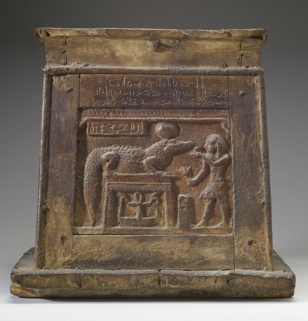 This Roman period box shows a king making an offering to a solar form of Sobek. It is thought that this box could have been used in such offering rituals. No One is Coming to Save You, Raise Your Own Vibration